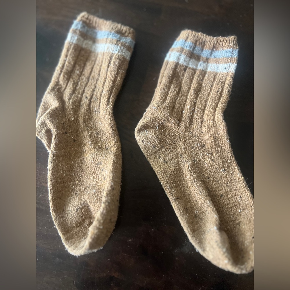 Cozy Brown Knit Socks